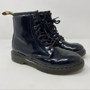 Black Glitter Dr. Martens girls Sz 1